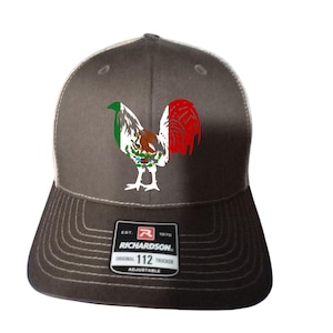 Gamefowl Mexico, Texas or Rebal flag. Trucker hats