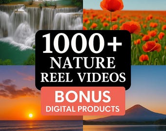 1000+ Nature Reel Videos | MRR PLR Resell Rights | with Bonus Digital Products
