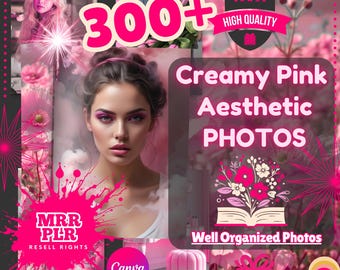 Pink Stock Photos | 300+ Social Media Images (MRR PLR Digital Download