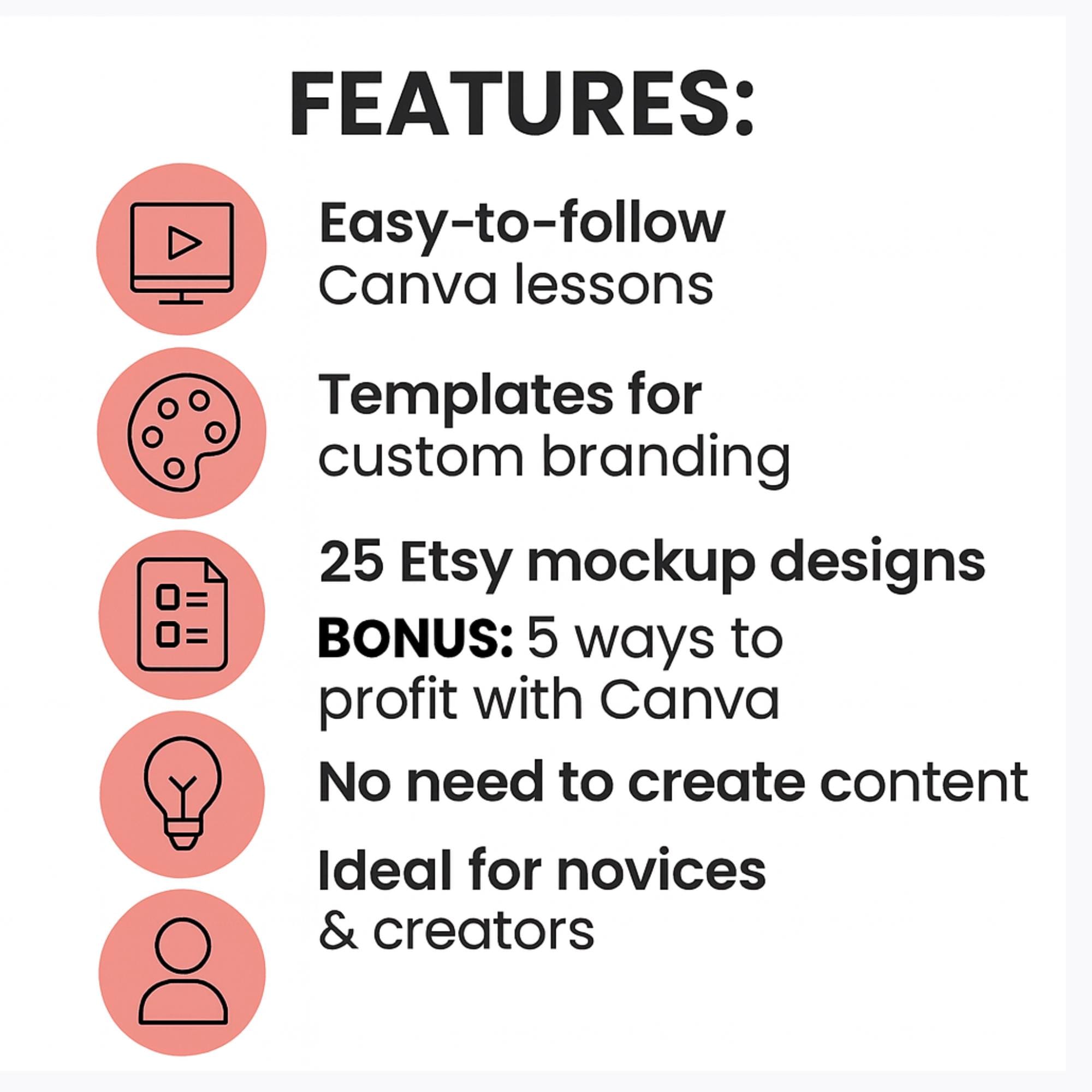 Canva Crash Course for Beginners With PLR & MRR | Make Money Online - Etsy