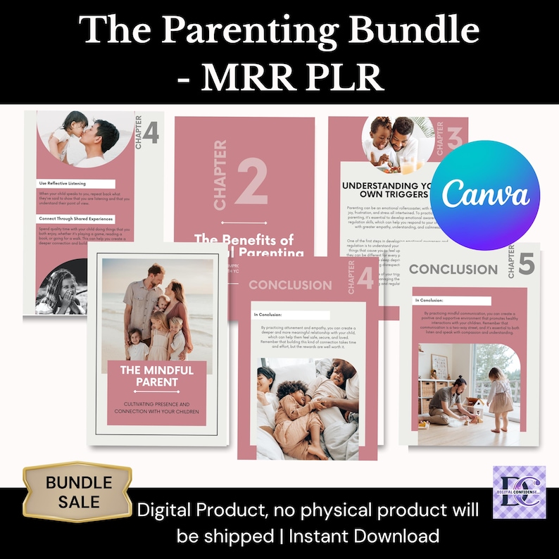 The Ultimate Parenting Bundle Pack - MRR PLR Resell | Canva Editable ...
