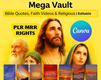 3000+ Christian Reels: Bible Verse Video Templates (PLR, MRR)