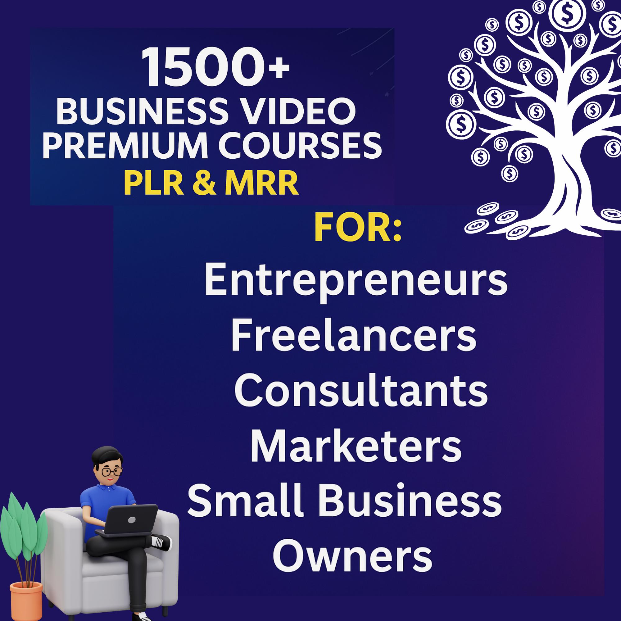 1500+ Digital Business Video Courses Mega Bundle : MRR, PLR Resell ...