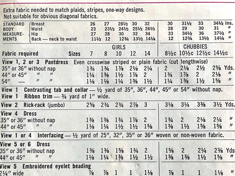 1970 Simplicity Pattern #8721 Girls Dress and Pantdress - Girls Size 12 ...