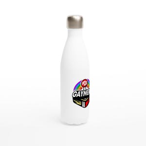 White 17oz Stainless Steel Water Bottle