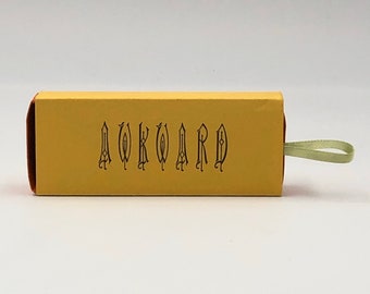 Awkward, letterpress printed artist's book