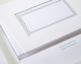 May include: White card with a decorative border and the text "Kindly deliver to:" above a blank space. The bottom of the card has the text "From your friend."