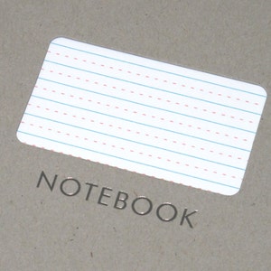 Lined notebook with diecut and foiled covers image 2