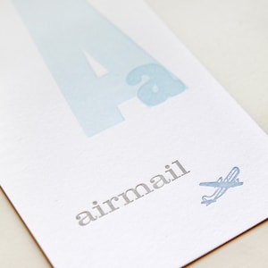 Carte flash airmail - carte postale imprimée de presse-lettre
