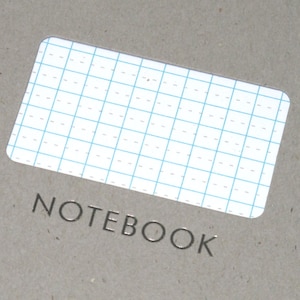 Lined notebook with diecut and foiled covers image 1