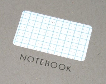 Lined notebook with diecut and foiled covers