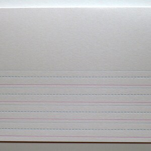 Blank Writing letterpress printed notecard