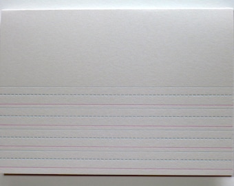 Blank Writing letterpress printed notecard