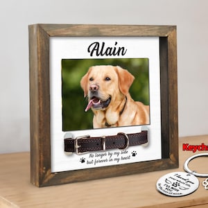 Dog Memorial Pet Collar Frame, Pet Loss Rememberance, Custom Collar Holder, Collar Holder, Dog Memorial Keepsake, Dog Loss Gift Pet Sympathy