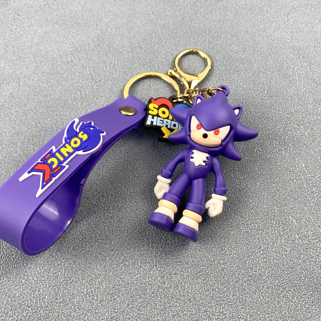 Sonic the Hedgehog Keychain Sonic Silicone Keychain Shadow the Hedgehog ...