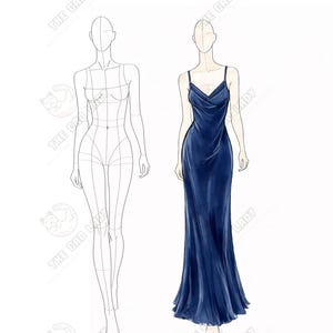 base dress design Fashion Sketch Base