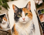 Custom Pet Portrait from Photo | Premium Realistic Watercolor Painting | Personalized Dog Cat Memorial Art | Handmade Digital Pet Portrait