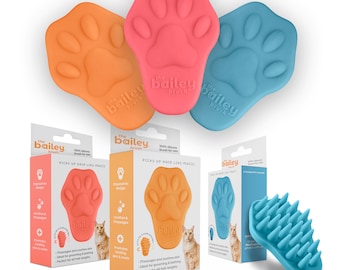 The Bailey Brush Cat Brush, Dog Brush, Pet Brush, Cat Grooming Accessories, Gifts for Cats, Silicone Brush, Kitten Fur Care