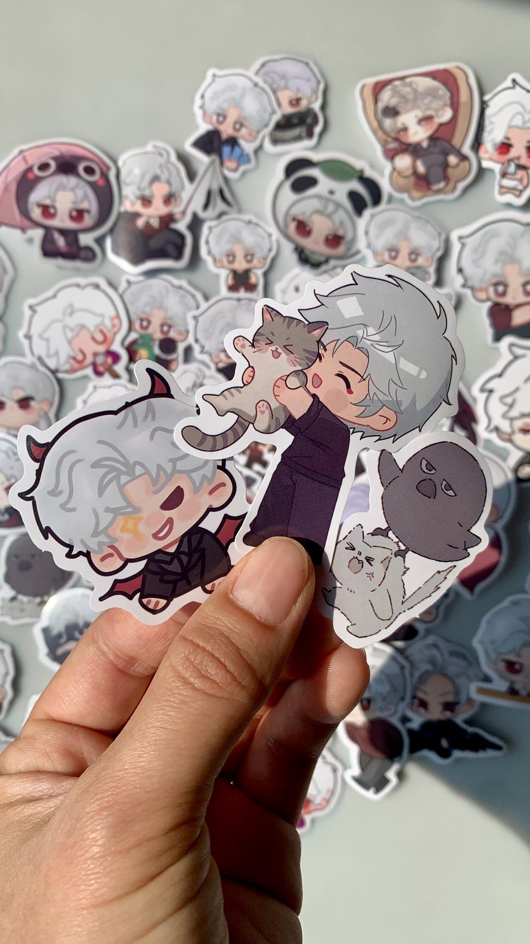 Chibi Sylus Stickers 50pcs! Love and Deepspace Qinche Xavier Rafayel ...