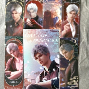 7 Stück Sylus Laser Tickets - Love and Deepspace Qinche Xavier Rafayel Zayne Otome Gamer Ita Tasche Geschenk C377