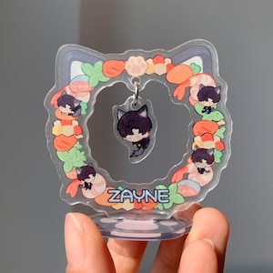 Chibi Katzenständer! Sylus Xavier Rafayel Zayne Love und Deepspace Otome Gamergeschenk C320