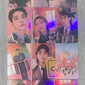 Zeventien 55 stk/set Laser Photocards SCoups Jeonghan Joshua Jun Hoshi Wonwoo Woozi DK Mingyu The8 Seungkwan Vernon Dino Kpop Lomo Card C165