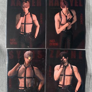 Cartes postales sensibles à la chaleur ! Sylus Xavier Rafayel Zayne Love et Deepspace Otoge cadeau gamer C285