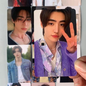 Sunghoon 55pc/conjunto de cartões laser Enhypen Kpop boy group merch lomo photocards C315