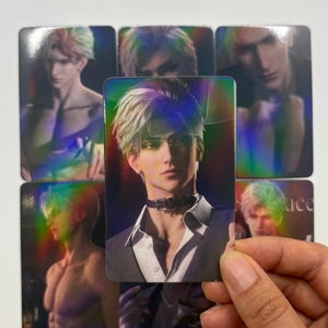 Conjunto com 50 cartas de laser Sylus! Amor e Espaço Profundo Xavier Rafayel Zayne Caleb Otome gamer presente C385