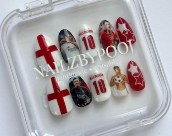 Jude Bellingham England Press On Nails