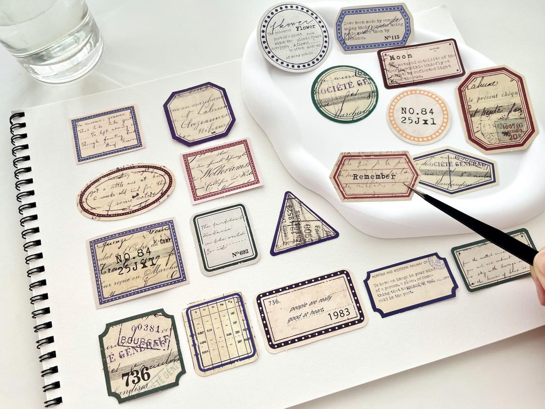 20 Pcs/pack, Words Fragment Stickers, Quotes Stickers, Vintage Stickers ...