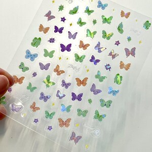 Butterfly Nail Art, Butterfly Nail Stickers, Butterfly Nail Decals, DIY nails, Butterfly Stickers, Tiny Butterfly Stickers