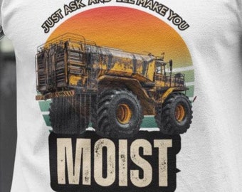 Fragen Sie einfach und krank machen Sie feuchten Wasser Wagen Heavy Cotton Tee