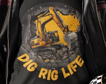 dig rig lifeOperator T-Shirt gefärbt
