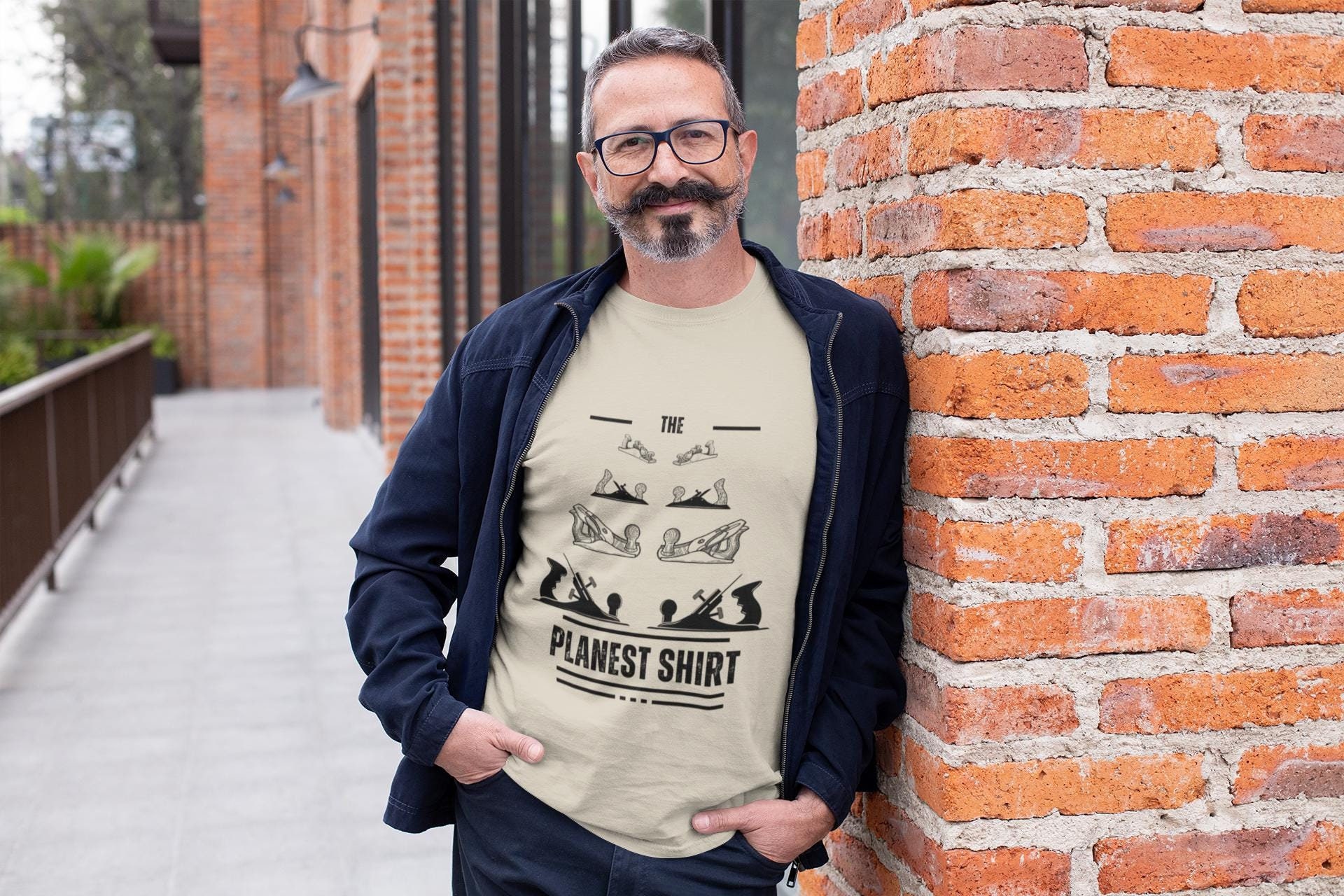 The Planest Shirt T-shirt en coton épais pour travailler le bois avec des bâillons amusants