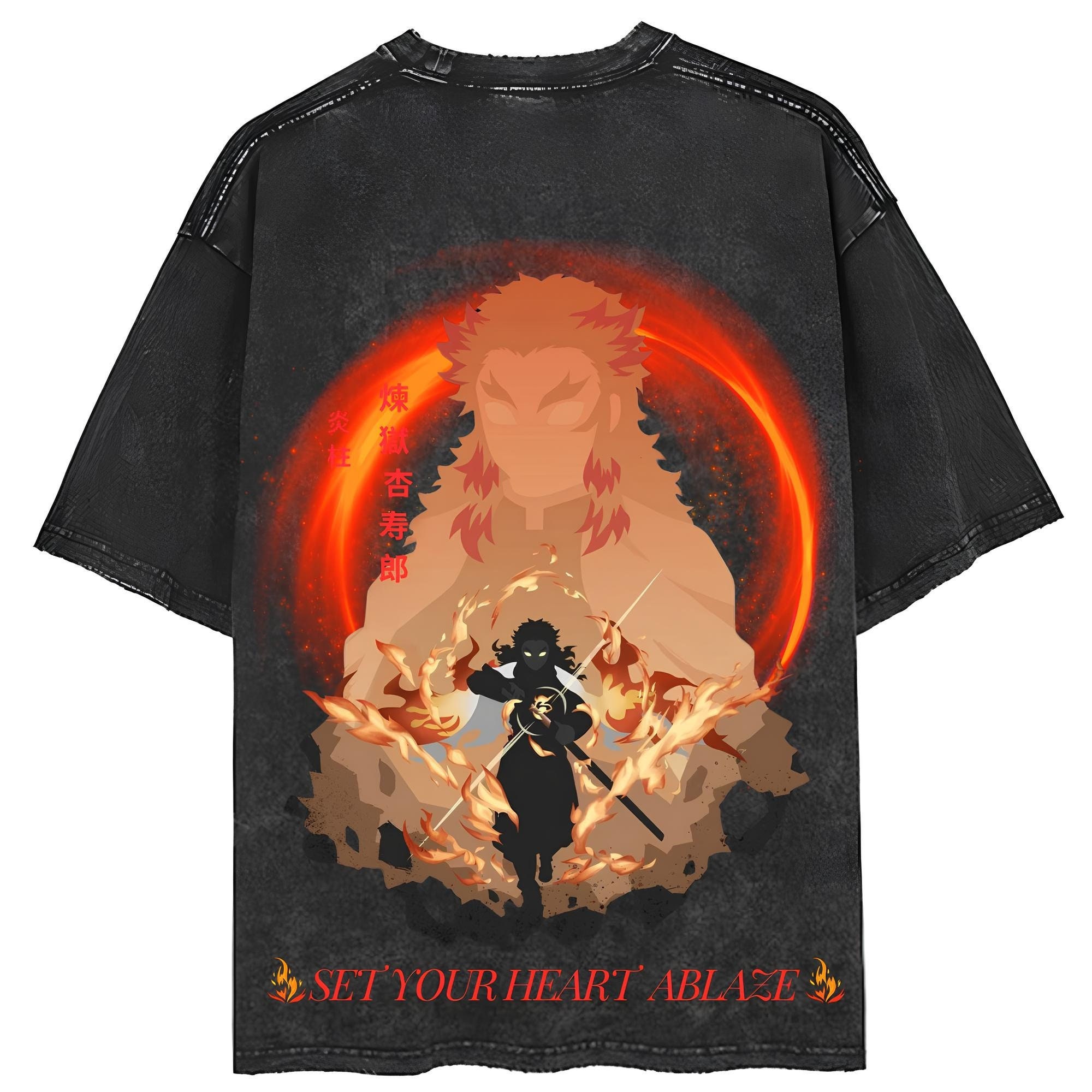 Demon Slayer  Rengoku T Shirt , Anime Oversized Vintage Shirt , Kimetsu No Yaiba Shirt , Anime Manga Tee , Anime Lover Gift , anime fans.