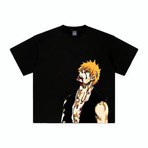 Bleach Ichigo Kurosaki T Shirt - Thousand Year Blood War Merch , Shinigami , Quincy , Anime Manga Shirt , Bleach anime.
