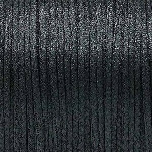 May include: A spool of black satin ribbon with a subtle shimmer.