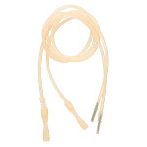 Peach 4 Silicone Rubber Necklace Cord 2-2.2mm Wide Snap Clasp Closure 16&quot; or 18&quot; Length