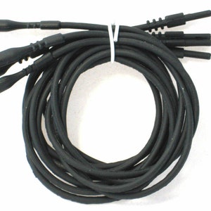 4 Black Silicone Necklace Cords Funky Choker Rubber Snap Clasp Closure 16&quot; or 18&quot; Length