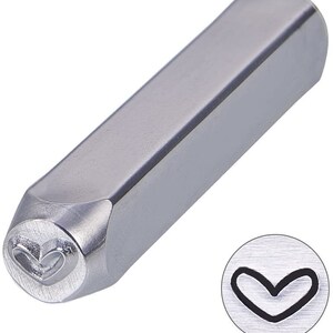 Heart Metal Stamp Punch Carbon Steel Tool Design PMC Clay Marking 21