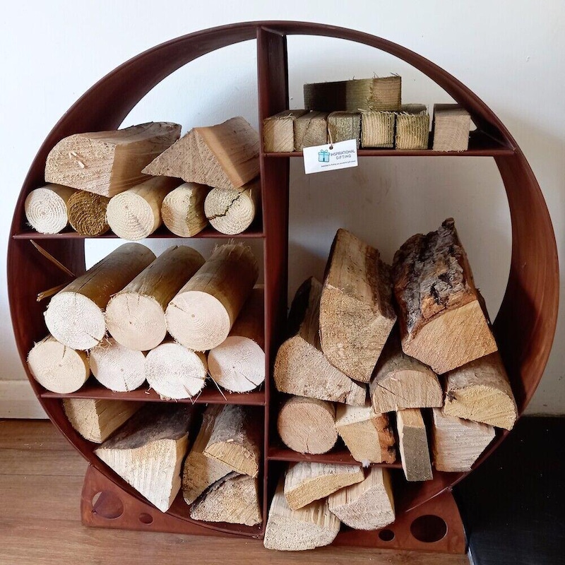 Rustic Log Storage Uk Indoor Log Storage - Etsy UK