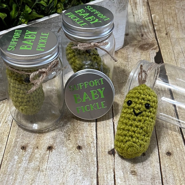 New size added, baby pickles!! Adorable emotional support pickle makes the perfect gift to brighten someone’s day, act of kindness.