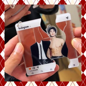 Llavero Zhang Linghe Abs, 6,5 cm x 8 cm, lengüeta, acrílico, adorno para bolso