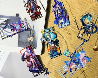 HONKAI STAR RAIL metalen bladwijzers, anime lezer cadeau, anime verjaardagscadeau, anime metalen bladwijzer om te lezen, dagboek en boek