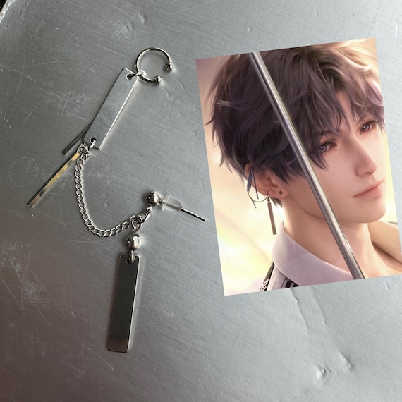 Rafayel Love and Deep Space Rafayel earrings,ラファエル  Love and Deep Space style earrings, Love and Deep Space, Rafayel earrings