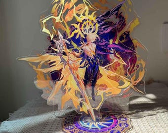 Honkai Impact 3rd Railway door fans gemaakte game White Eonpharos anime standee, dubbel inzetstuk, cadeau voor hem