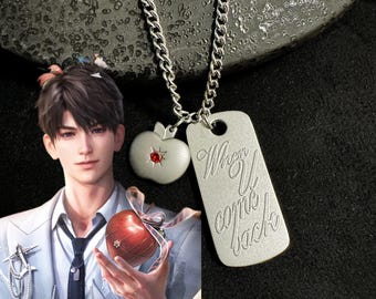Colgante "Cuando vuelvas" de Caleb, collar de Caleb, accesorios finos, regalo de San Valentín, collares de alta calidad.
