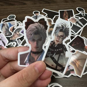 Love and Deepspace Stickers, 63 Stück/Set,Packung Katze Betreuer Event von Xavier, Rafayel, Zayne, Sylus, Notebook Aufkleber, DIY Aufkleber