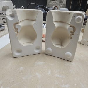 Duncan TM 25 & 26 Mini Pitcher and Bowl Slip Casting Molds | Dollhouse Miniature Ceramic Set